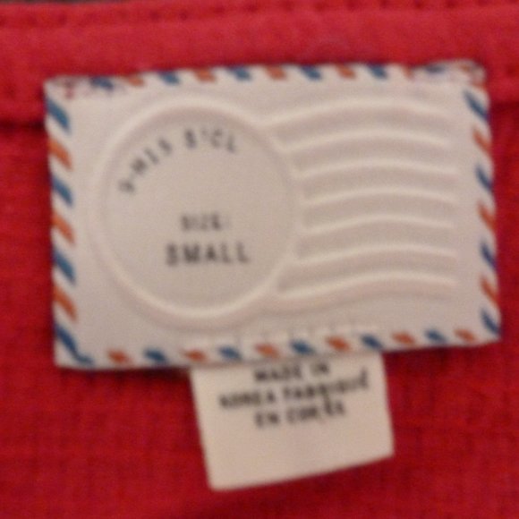 Anthropologie S Red Top with Pleated Detail - Picture 4 of 4